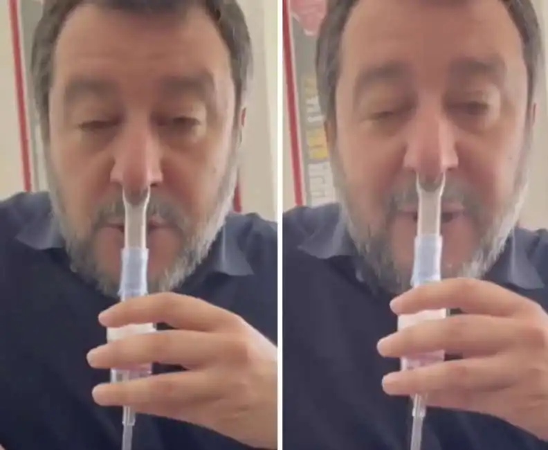 matteo salvini aerosol 