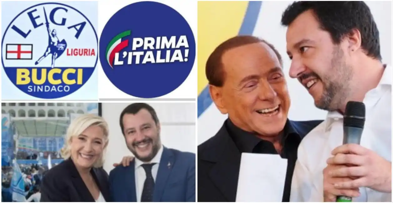 salvini berlusconi le pen