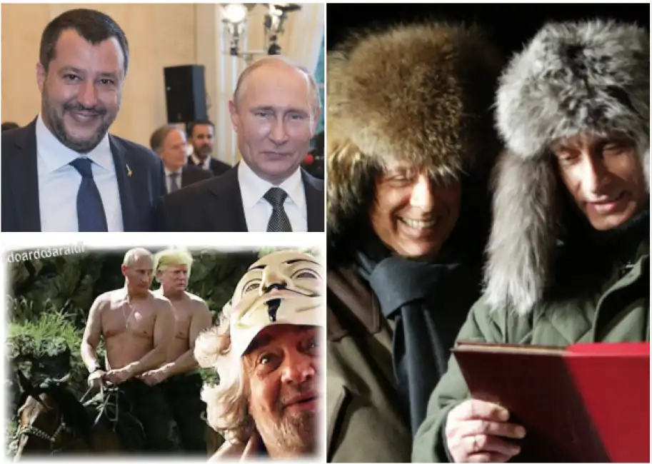 salvini grillo berlusconi putin