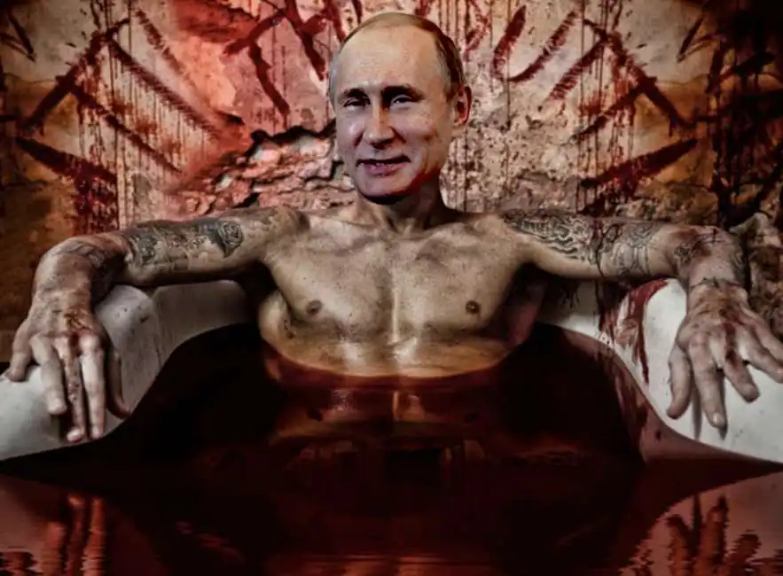 vladimir putin bagno di sangue 