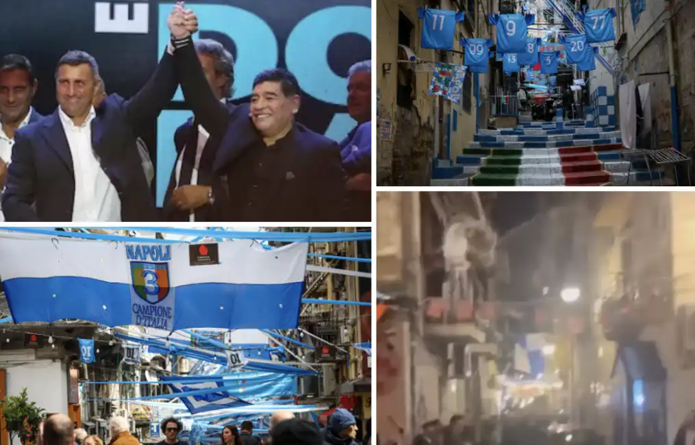 bruno giordano maradona napoli scudetto festa acqua e candeggina