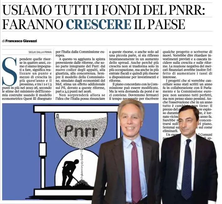 francesco giavazzi mario draghi pnrr