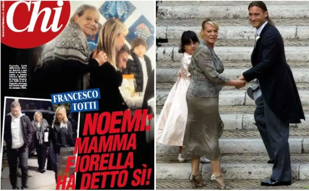 francesco totti mamma fiorella noemi bocchi chi