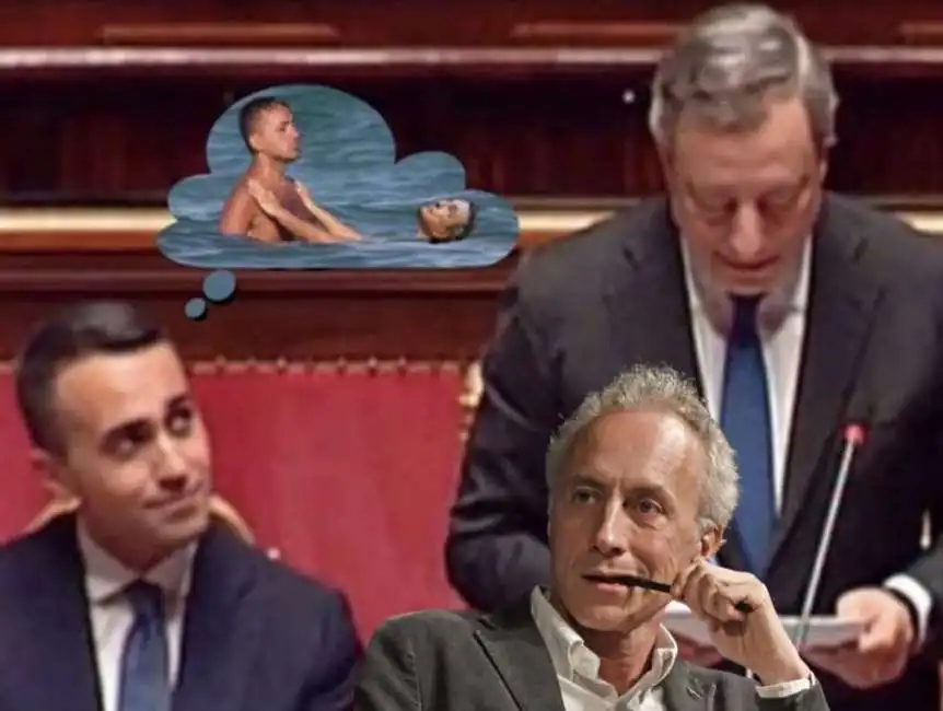 luigi di maio marco travaglio mario draghi 