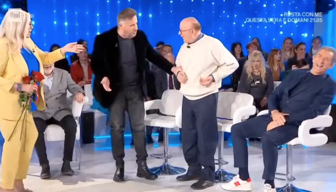 mara venier christian de sica massimo boldi ezio greggio a domenica in