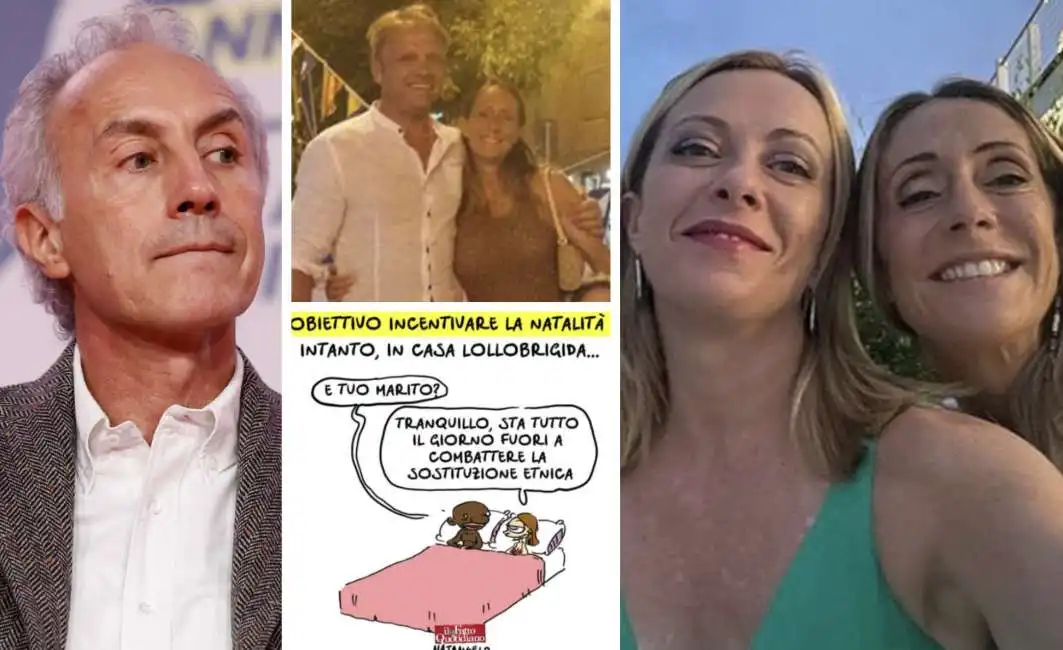 marco travaglio giorgia arianna meloni natangelo vignetta francesco lollobrigida 