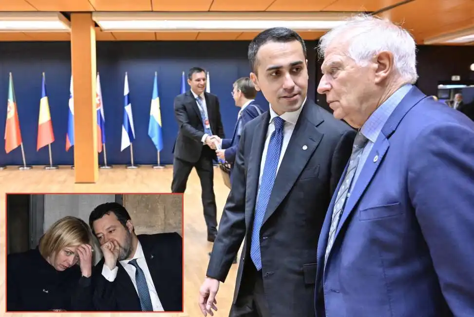 matteo salvini giorgia meloni luigi di maio josep borrell 