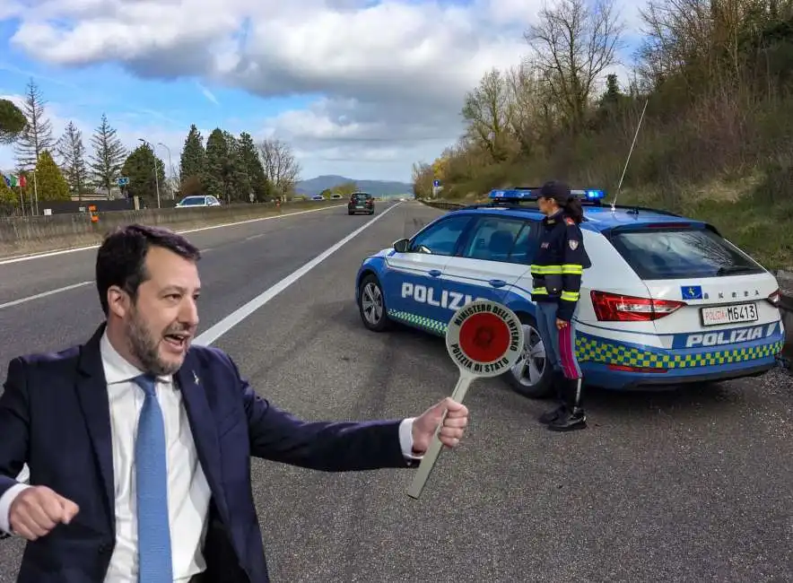 matteo salvini polizia patente