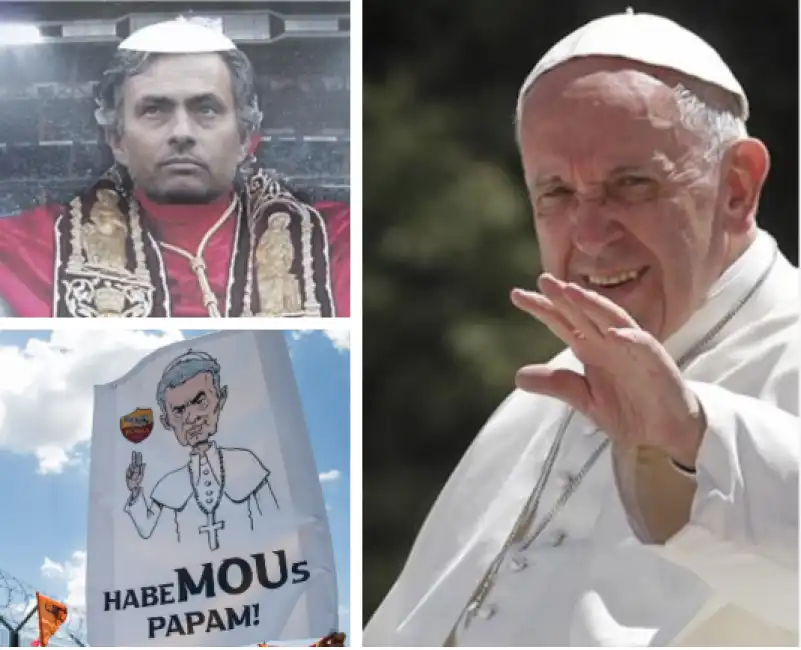 papa francesco mourinho