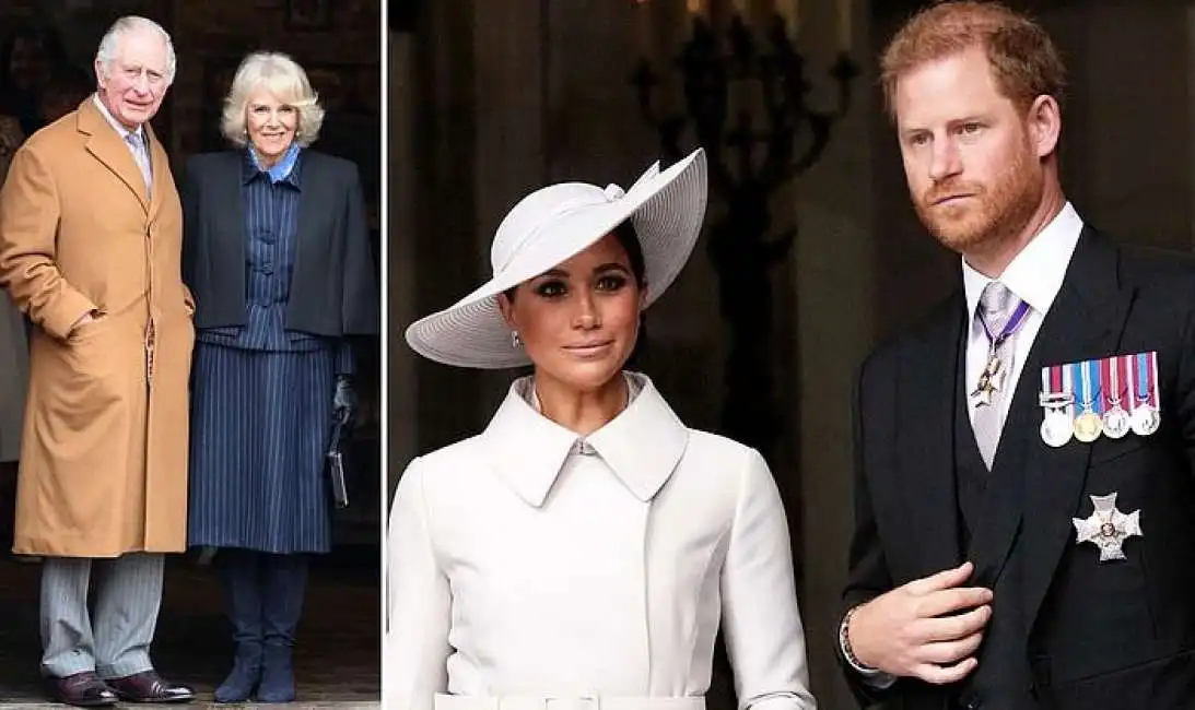 re carlo camilla parker bowles meghan markle principe harry