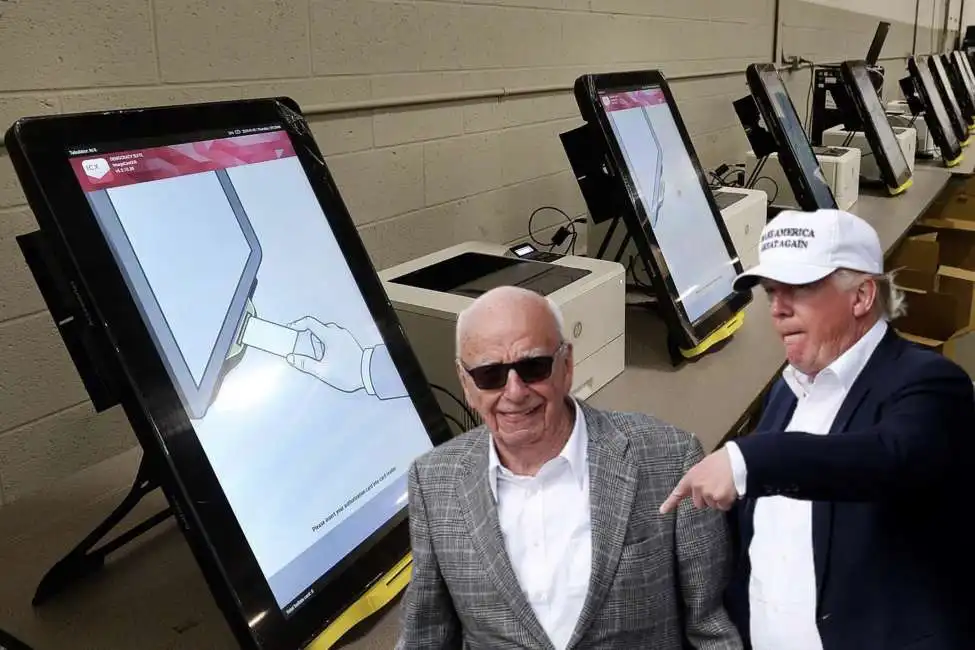 rupert murdoch donald trump dominion voting systems elezioni macchine elettorali 