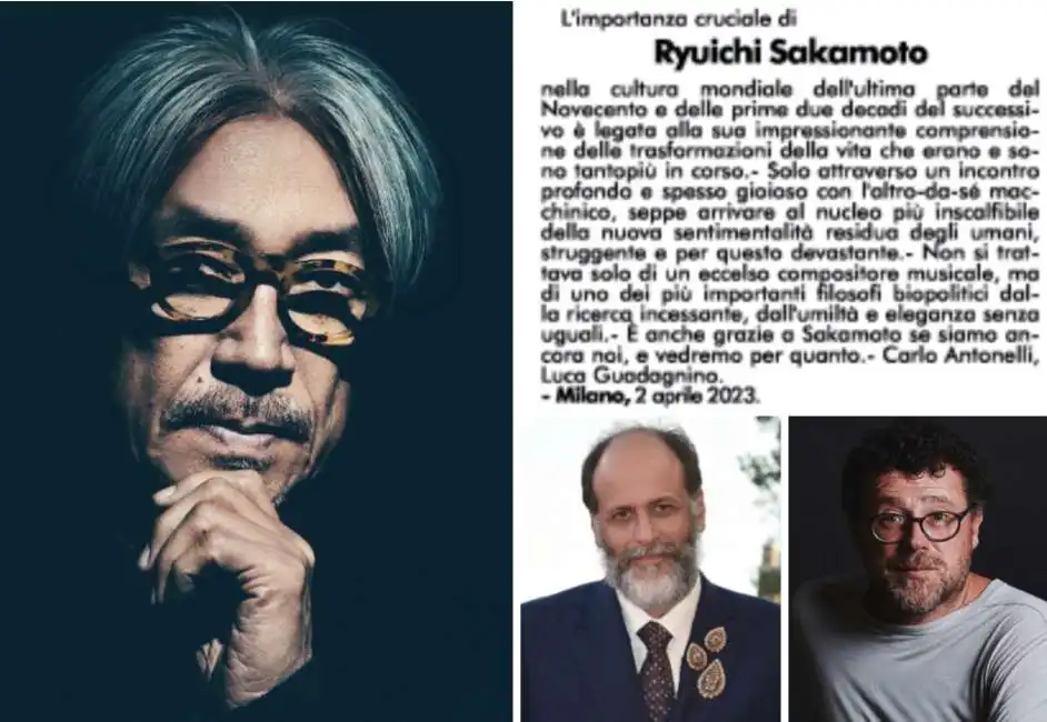 ryuichi sakamoto luca guadagnino carlo antonelli 