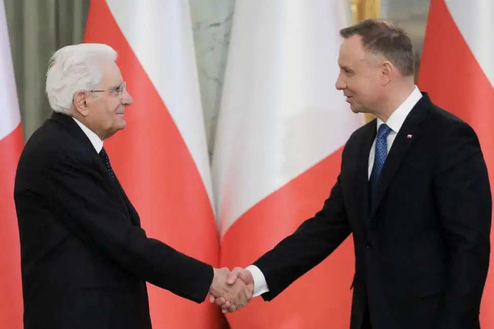 sergio mattarella andrzej duda varsavia polonia