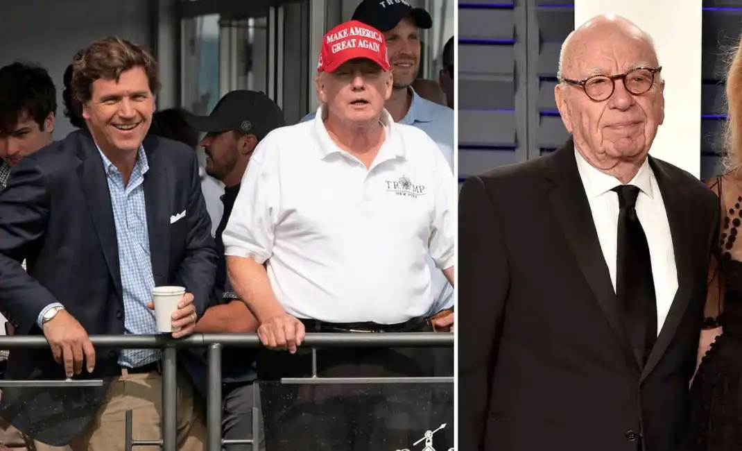 tucker carlson donald trump rupert murdoch 