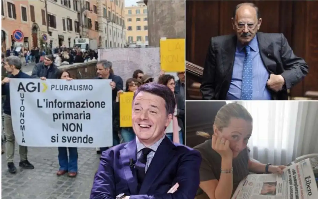 agi antonio angelucci giorgia meloni matteo renzi