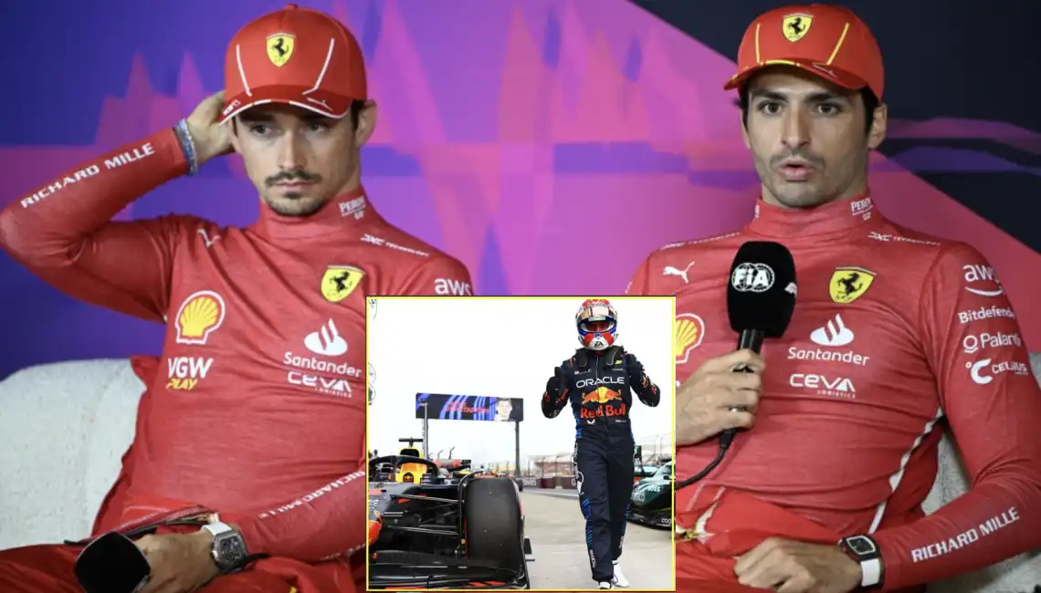 charles leclerc carlos sainz max verstappen ferrari 