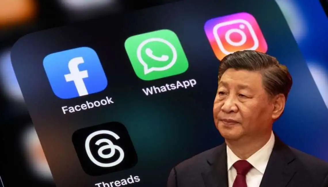 cina xi jinping social meta instagram whatsapp threads 