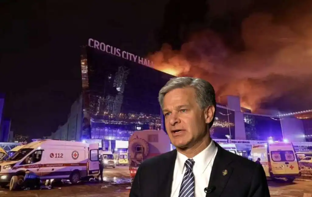 crocus city hall mosca attentato christopher wray