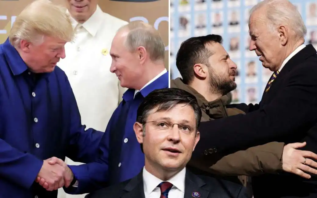 donald trump joe biden volodymyr zelensky vladimir putin mike johnson 