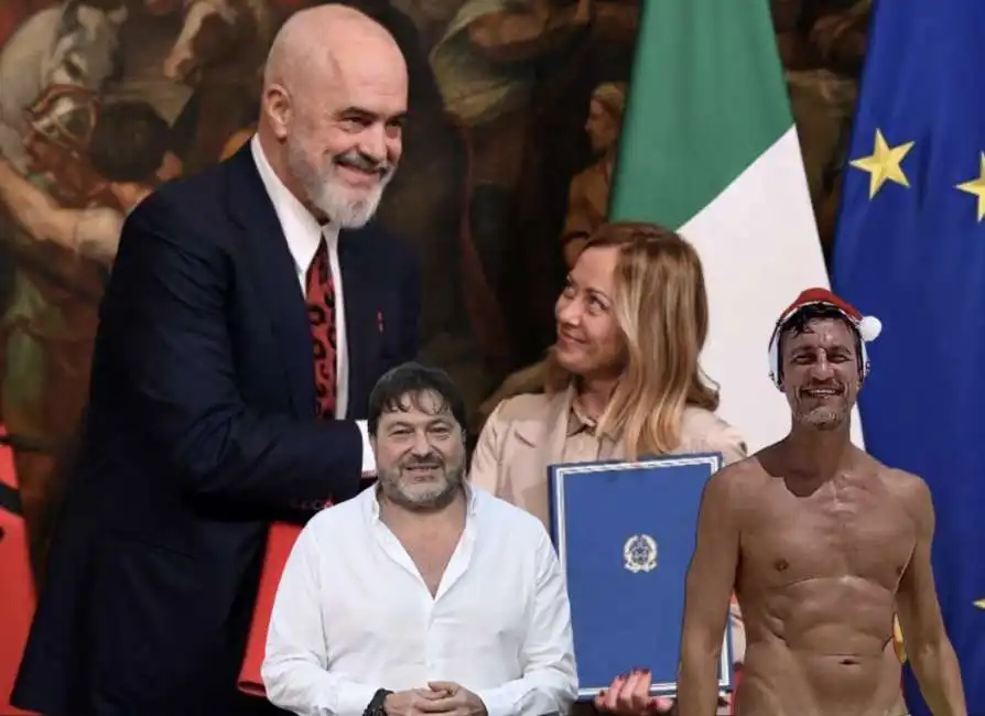 edi rama paolo corsini giorgia meloni sigfrido ranucci 