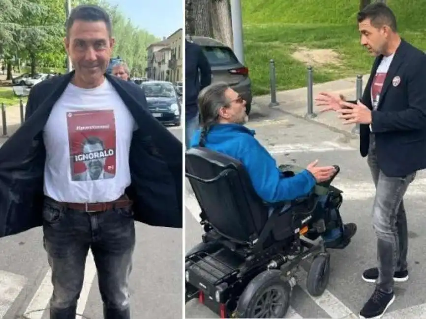 generale roberto vannacci disabile in sedia a rotelle 