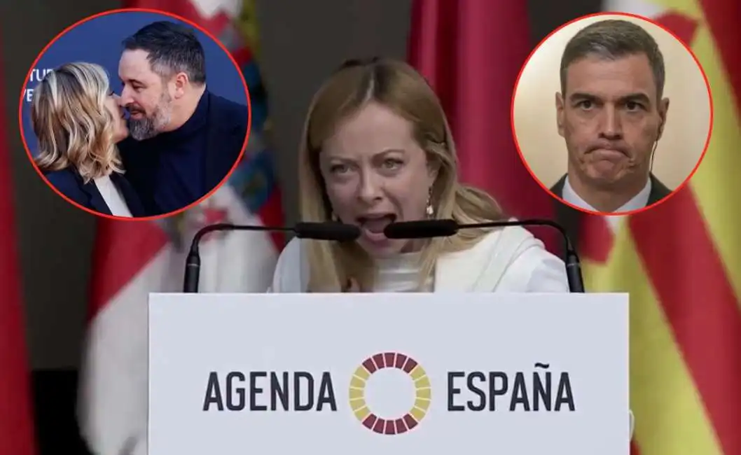 giorgia meloni santiago abascal pedro sanchez 