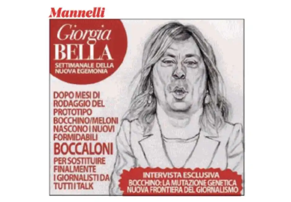 il prototipo bocchino meloni - i boccaloni - vignetta by mannelli per il fatto quotidiano italo giorgia 