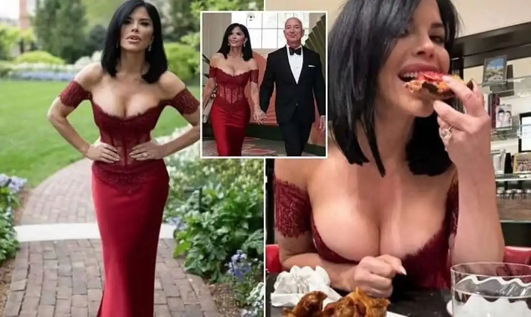 lauren sanchez e jeff bezos alla casa bianca