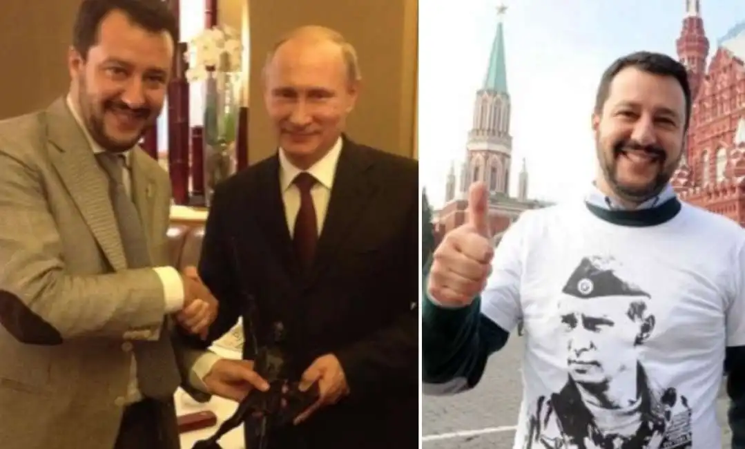 matteo salvini russia vladimir putin mosca lega