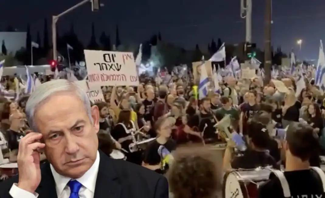 proteste contro netanyahu