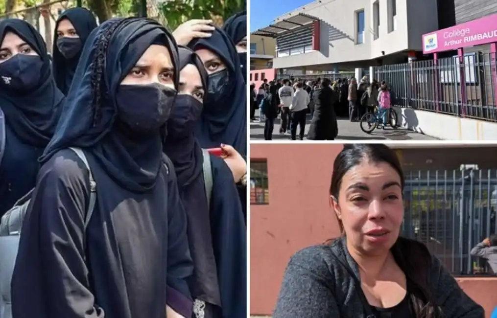 ragazza picchiata senza velo francia montpellier scuola