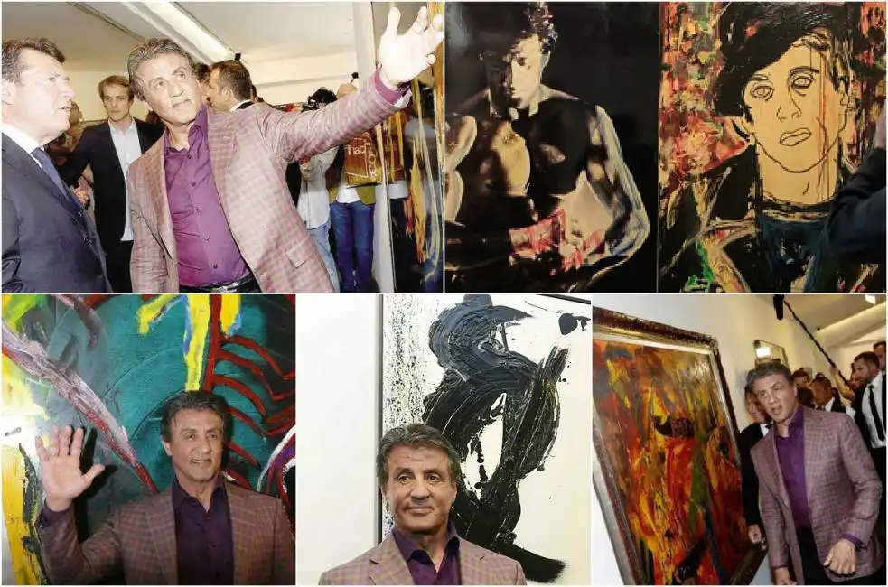 la mostra di pittura di sylvester stallone 