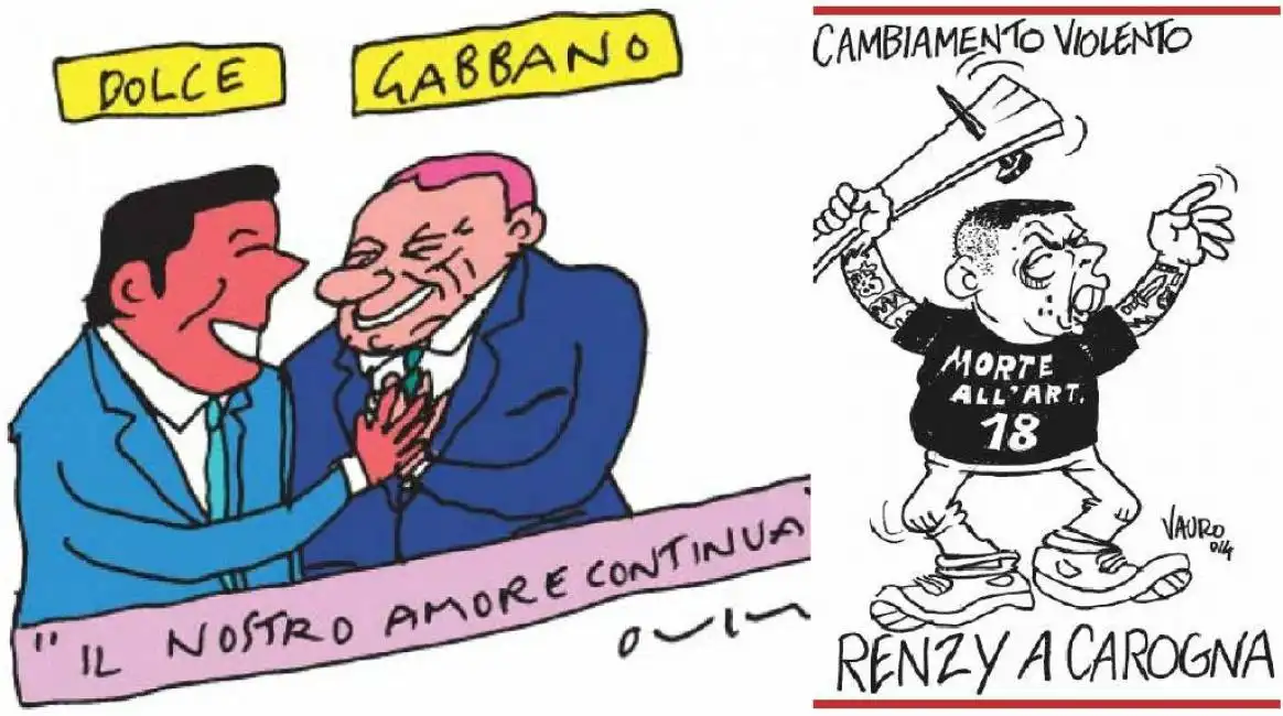 renzi vauro vincino