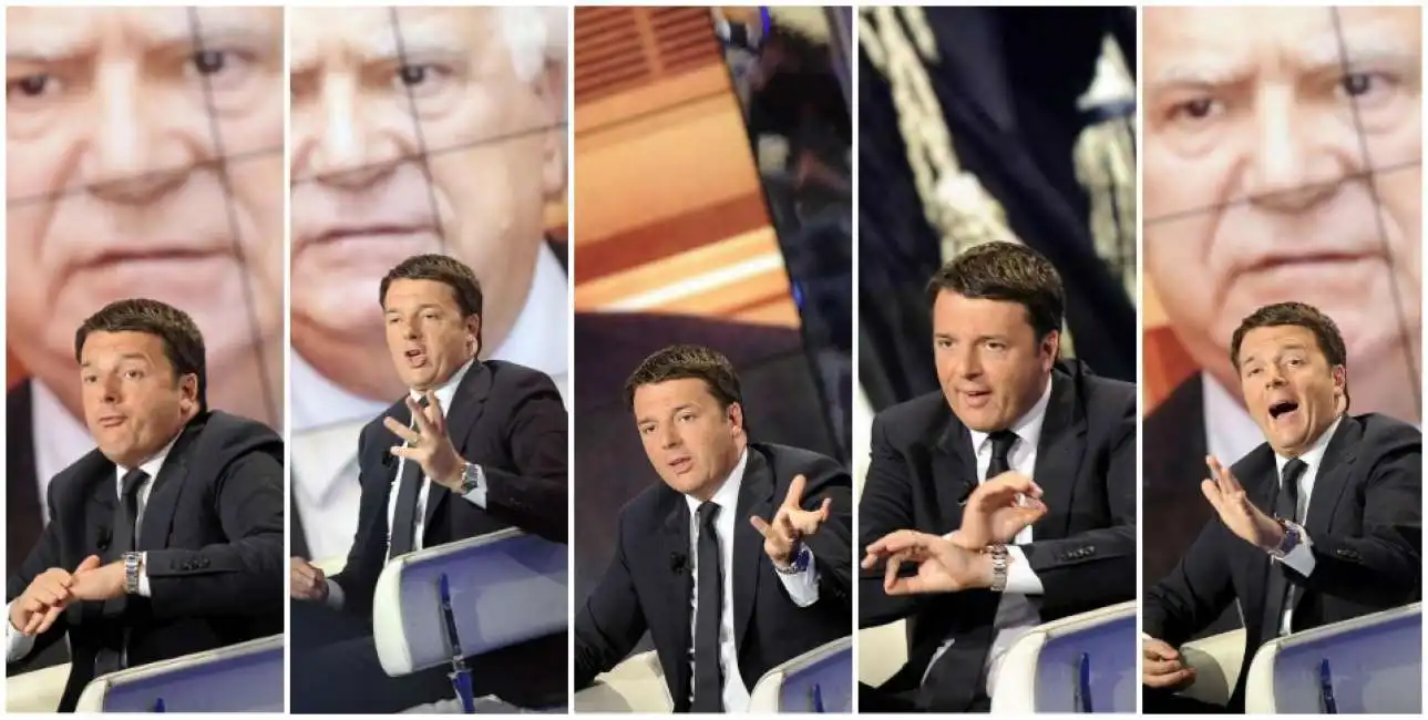 renzi vespa porta a porta 