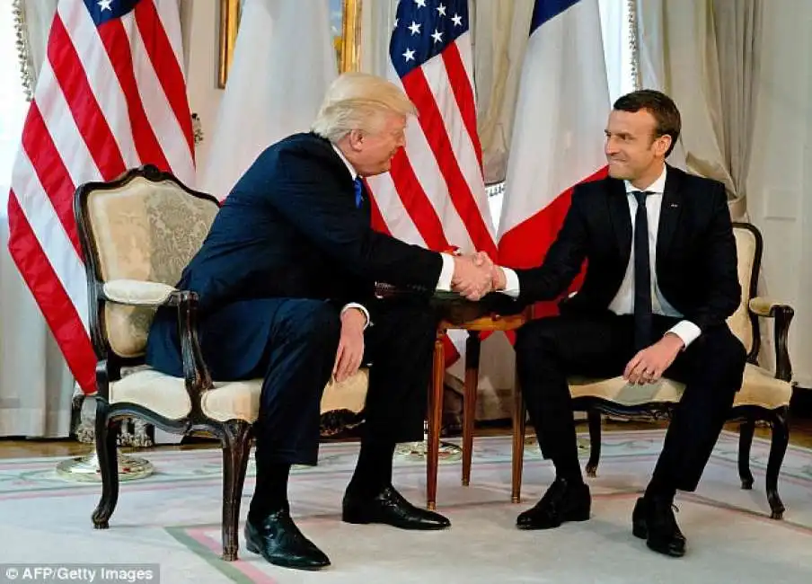 donald trump emmanuel macron