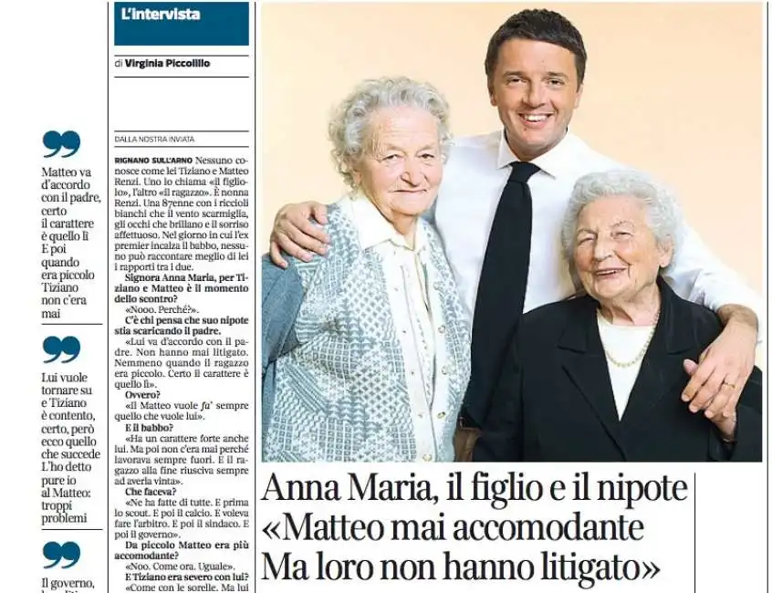 renzi con le nonne