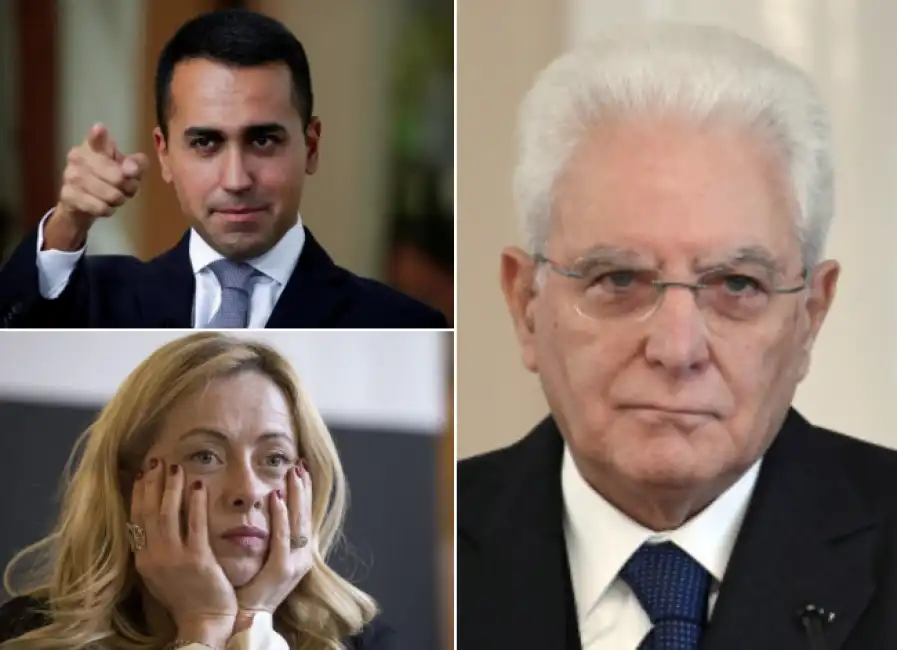 di maio mattarella meloni