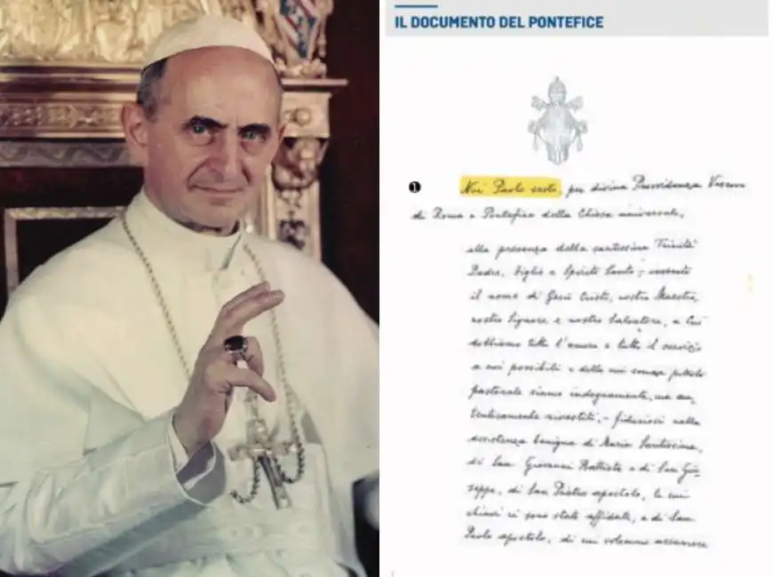 la lettera con cui papa montini - paolo vi - ipotizzava le dimissioni