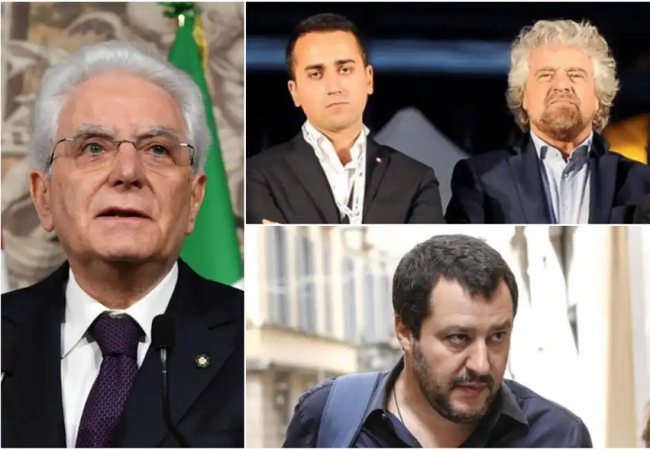 mattarella salvini grillo di maio