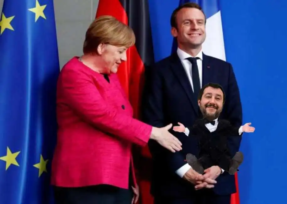 merkel salvini macron