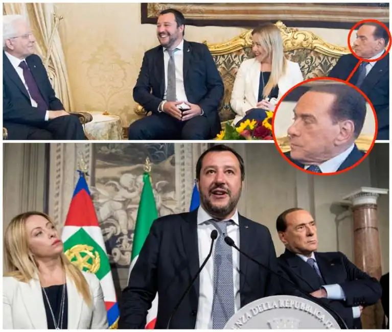 salvini berlusconi mattarella meloni