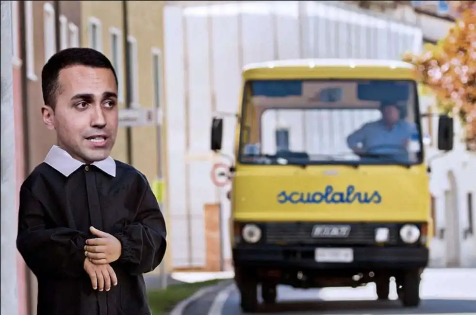 luigi di maio scuola scuolabus