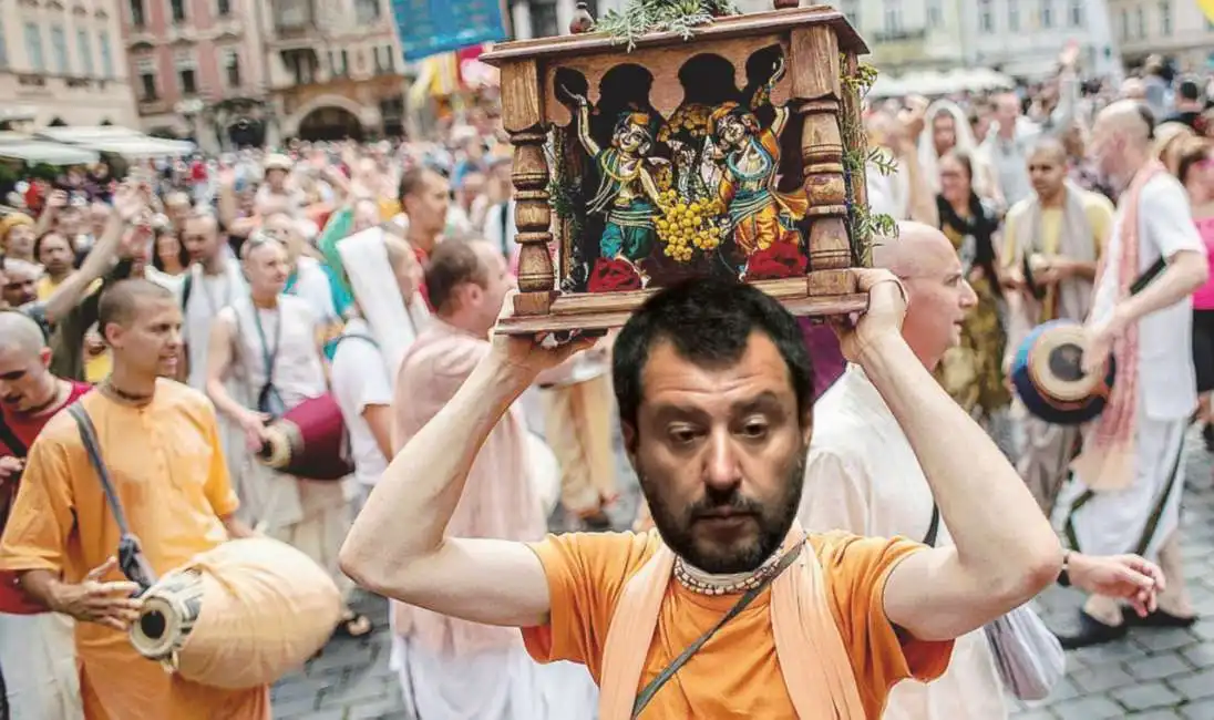 matteo salvini hare krishna