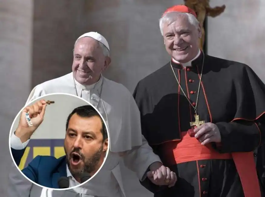 papa francesco bergoglio cardinale gerhard mueller salvini 