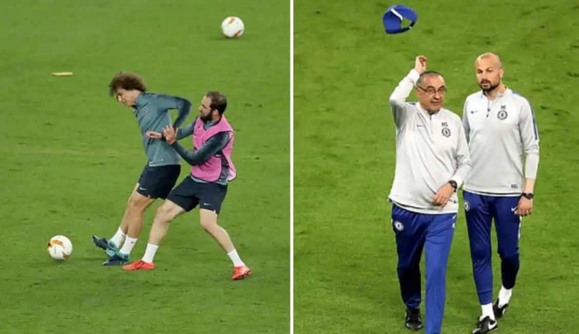 sarri higuain david luiz