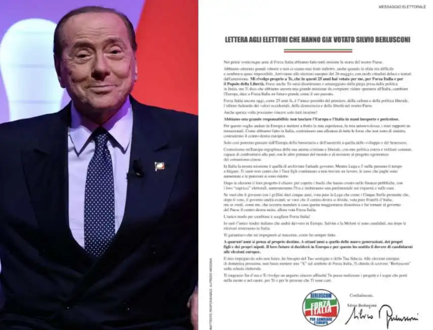 silvio berlusconi lettera quotidiani