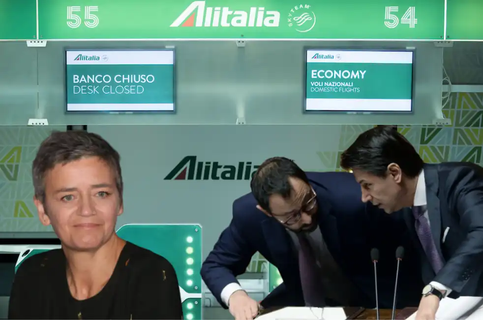 alitalia margrethe vestager giuseppe conte stefano patuanelli