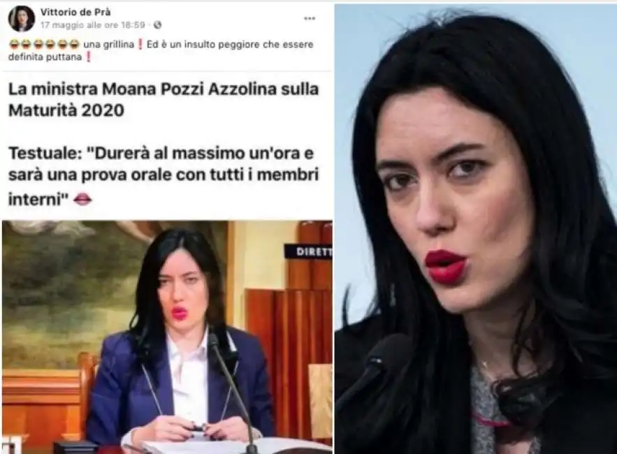 le offese di vittorio de pra a lucia azzolina