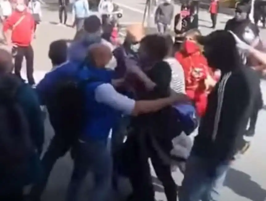 trieste - manifestazione durante il primo maggio