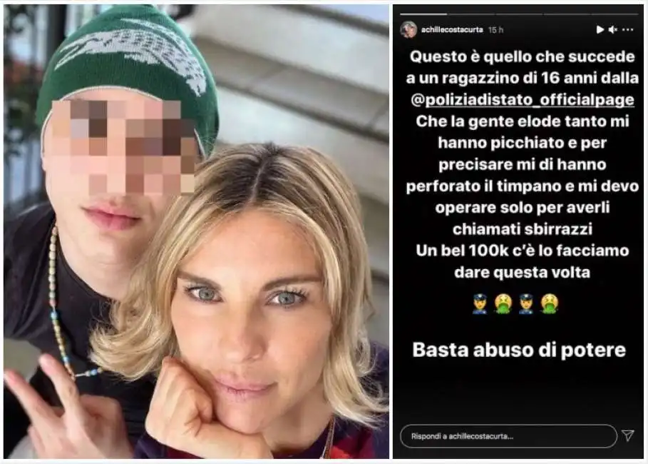 achille costacurta pestato dalla polizia